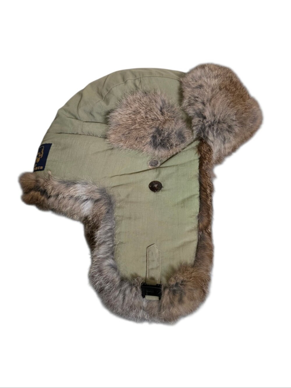 Mad Bomber Nylon Hat in Olive Size Small